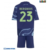 Camisa de Futebol Ajax Steven Berghuis #23 Equipamento Secundário Infantil 2025-26 Manga Curta (+ Calças curtas)